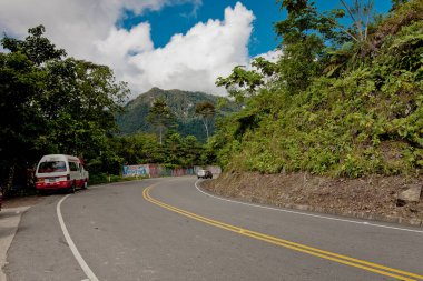 Peru 'nun merkez karayolu manzaralı