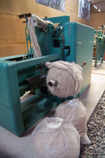 Close View Alpaca Wool Sewing Machine — Stock Photo, Image