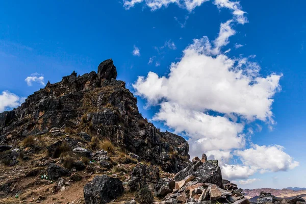 Rocky Mountains Landschap Met Wolken Blauwe Lucht — Stockfoto
