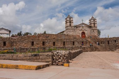 Church San Juan Bautista of Vilcashuaman, Ayacucho, Peru. It was built at the end of the 16th century clipart