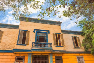 İsrail eyaletinin başkentinde eski bir ev. 