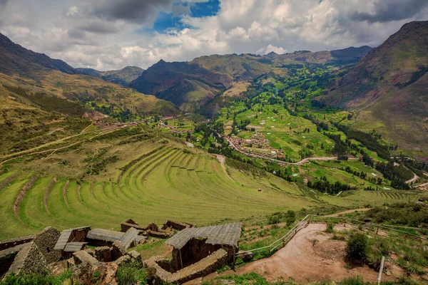 Vackra Bergslandskapet Kaukasus Machu Picchu Peru — Stockfoto