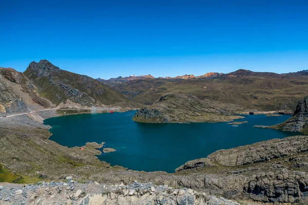 Landskap Med Berg Och Moln Andes Peru — Stockfoto