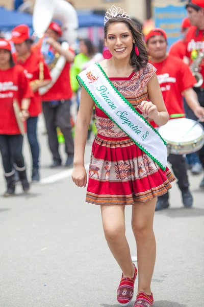 Desfile Cajamarca Peru — Fotografia de Stock