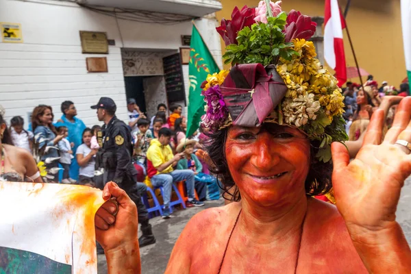 Carnaval Festival Cajamarca Peru — Fotografia de Stock