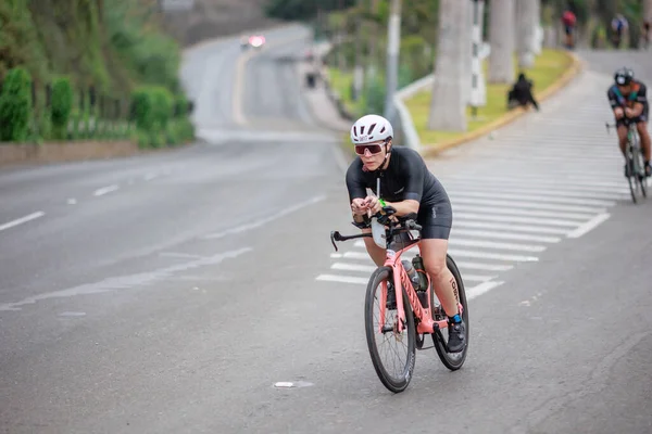 Ironman Lima Idrottsman Tävlande Peru April 2023 — Stockfoto