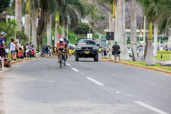 Ironman Lima Atleta Concorrente Peru Aprile 2023 — Foto Stock