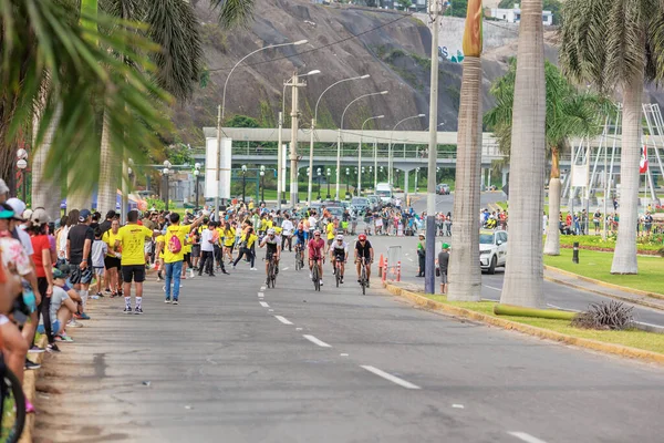 Atleta Competindo Ironman Lima Peru Abril 2023 — Fotografia de Stock