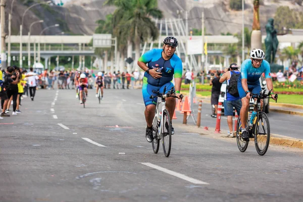 Ironman Lima Atleta Compitiendo Perú Abril 2023 — Foto de Stock
