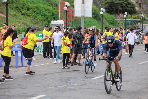 Lima Perú Abril 2023 Atleta Compitiendo Ironman Perú —  Fotos de Stock