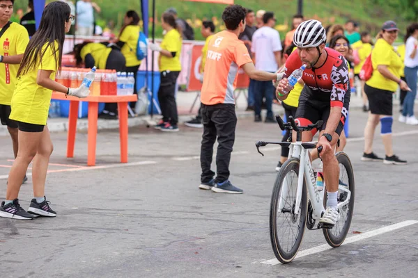 Lima Peru Aprile 2023 Atleta Gara Nell Ironman Perù — Foto Stock