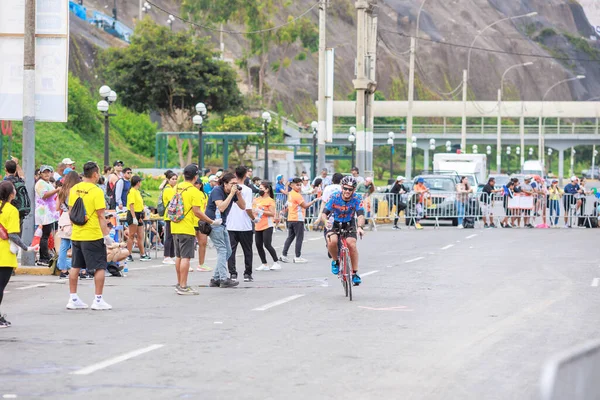 Lima Peru April 2023 Спортсмен Змагається Ironman Перу — стокове фото