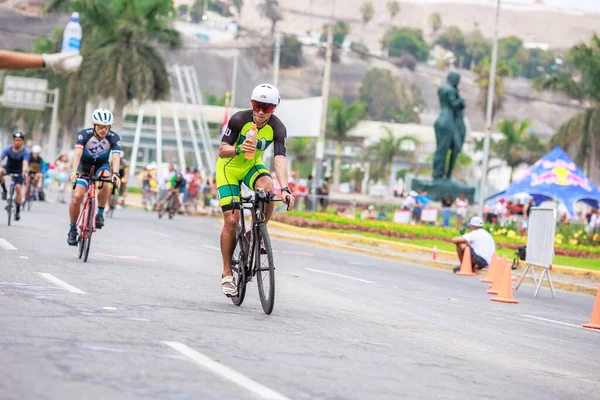 Lima Peru April 2023 Athlete Competing Ironman Peru — Stock Photo, Image