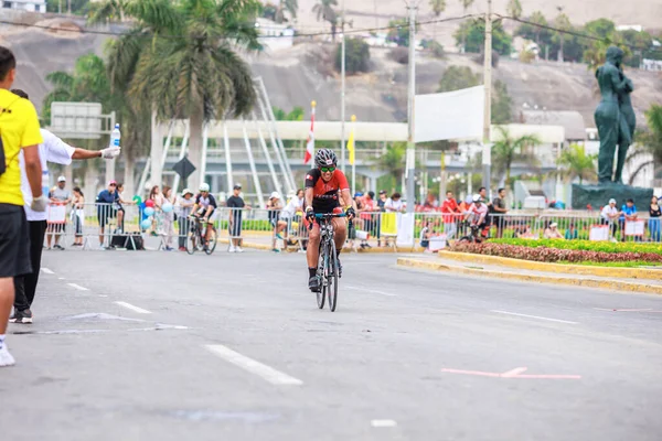 Athlete Competing Ironman Lima Peru April 2023 — Stock Photo, Image