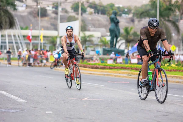Спортсмен Участвующий Ironman Lima Peru Апреля 2023 Года — стоковое фото