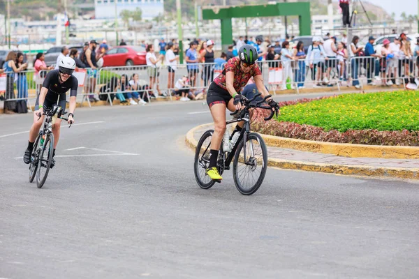 Спортсмен Який Змагається Ironman Lima Peru April 2023 — стокове фото