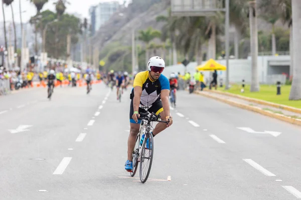 Ironman Lima Athlete Competing Peru Апреля 2023 — стоковое фото