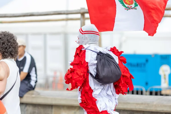 Ironman Lima Athlete Competing Peru Апреля 2023 — стоковое фото
