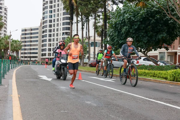 Athlete Competing Lima 42K Marathon May 2023 — Stock Photo, Image