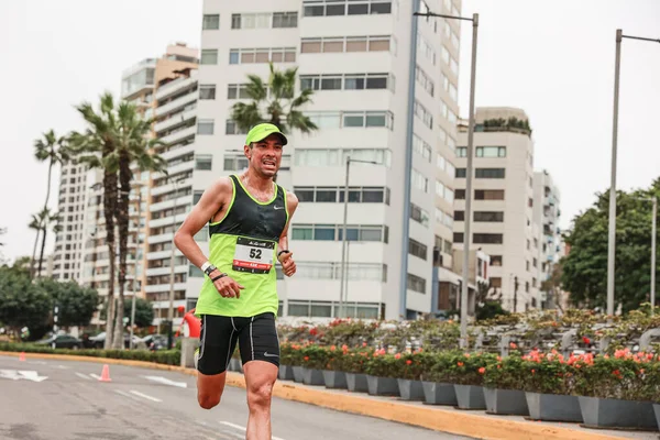 Athlète Participant Marathon Lima 42K Mai 2023 Pérou — Photo