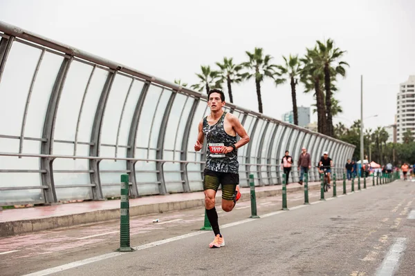 Athlete Competing Lima 42K Marathon May 2023 Peru — Stock Photo, Image