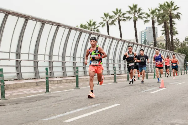 Lima Peru May 2023 Running Athletes Which Competing Lima Marathon — Stock Photo, Image