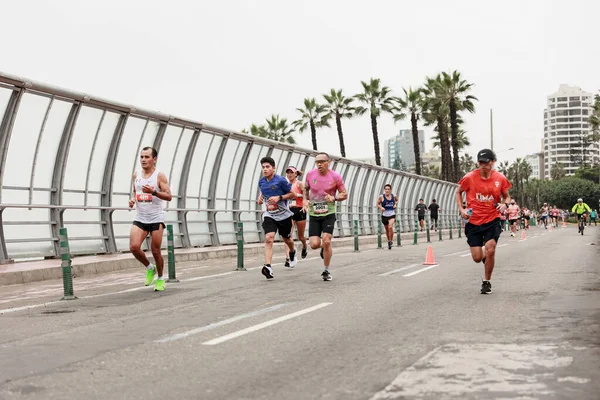 Lima Peru Mei 2023 Hardloopatleten Die Deelnemen Aan Lima Marathon — Stockfoto