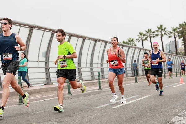 Atleet Die Deelneemt Aan Lima 42K Marathon Mei 2023 — Stockfoto