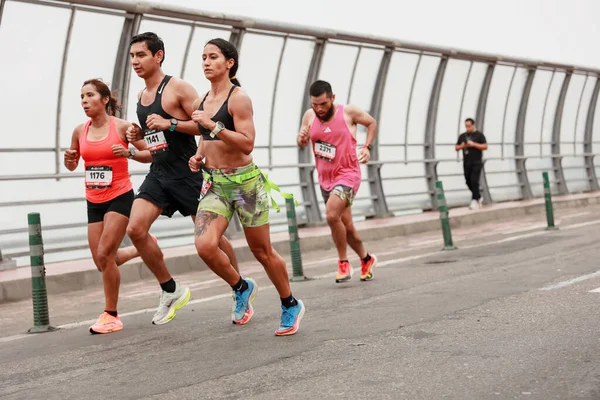 Sportowiec Biorący Udział Maratonie Lima 42K Maja 2023 — Zdjęcie stockowe