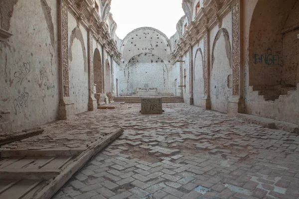 Srail Deki Ölü Deniz Şehrinde Terk Edilmiş Eski Bir Bina — Stok fotoğraf