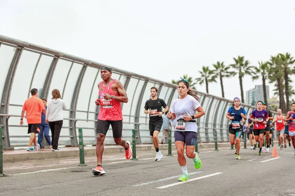 Atleet Die Deelneemt Aan Lima 42K Marathon Mei 2023 — Stockfoto