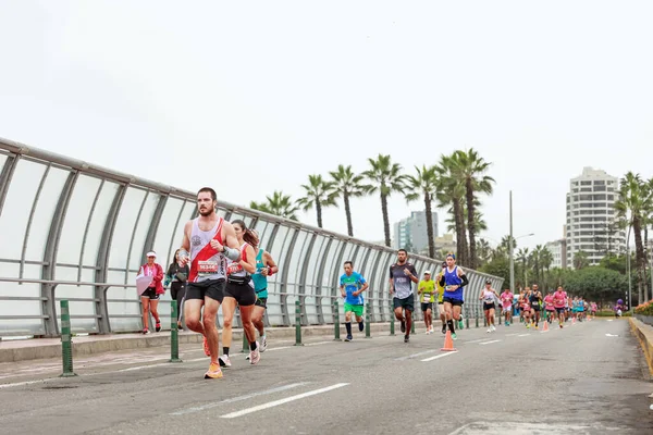 Mayıs 2023 Lima 42K Maratonunda Yarışan Sporcu — Stok fotoğraf