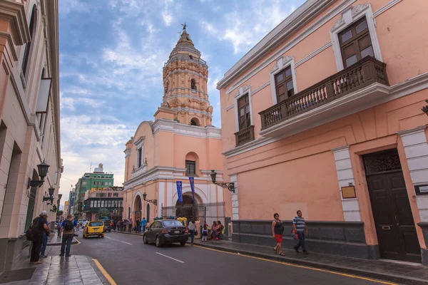 Lima Peru Die Alte Kirche Und Die Kirche Unserer Dame — Stockfoto