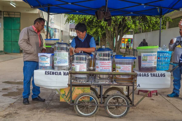 Oxapampa Peru Venda Local Alimentos Para Venda Mercado Local Cidade — Fotografia de Stock