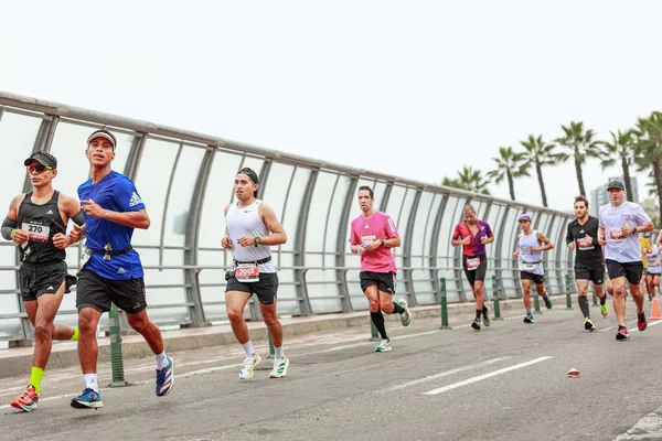 Lima 42K Marathon Atleet Aan Start Mei 2023 — Stockfoto