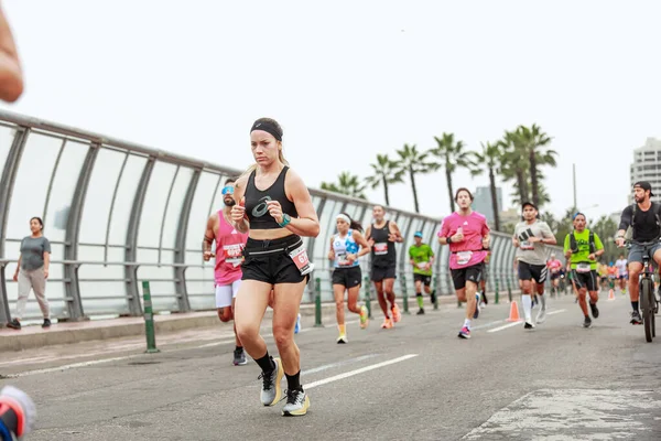 Lima 42K Marathon Athlete Competing May 2023 — Stock Photo, Image