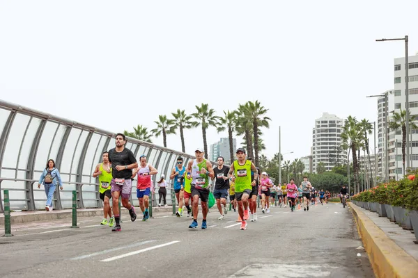Lima 42K Marathon Спортсмени Змагаються Травня 2023 Року — стокове фото