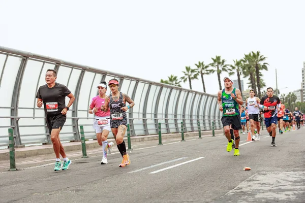 Lima 42K Maratón Atleta Compitiendo Mayo 2023 —  Fotos de Stock