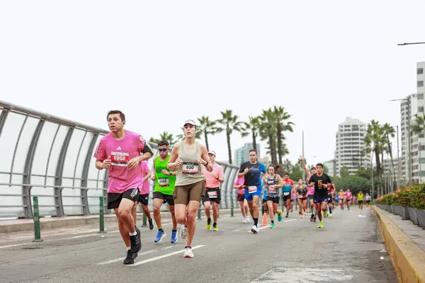 Maratona Lima 42K Atleta Competindo Maio 2023 — Fotografia de Stock