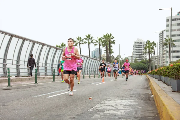 Tel Aviv Israel Febrero Corredores Maratón Internacional Tel Aviv Maratón —  Fotos de Stock
