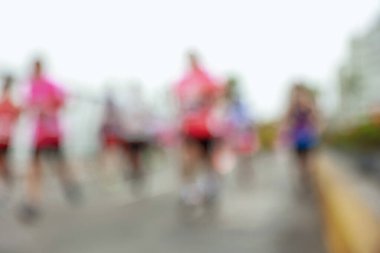 Lima, Peru - 21 Mayıs 2023: Lima Maratonu 42K 2023.