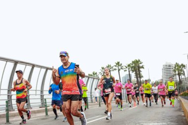 Lima, Peru - 21 Mayıs 2023: Lima Maratonu 42K 2023