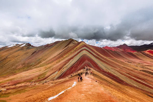 Ausangate Vackert Landskap Bergen Sju Färger Cusco — Stockfoto