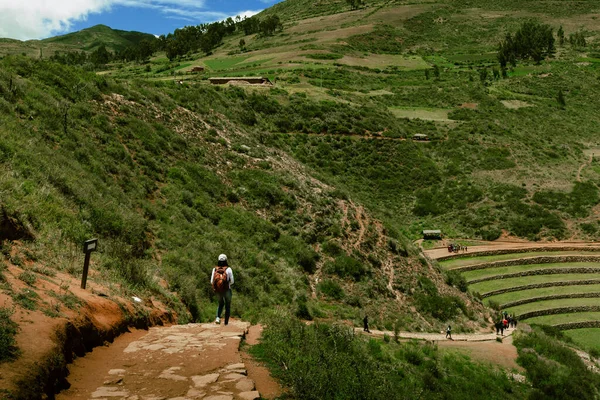 Utsikt Över Dalen Den Heliga Dalen Bergen Inkaregionen Incas Peru — Stockfoto