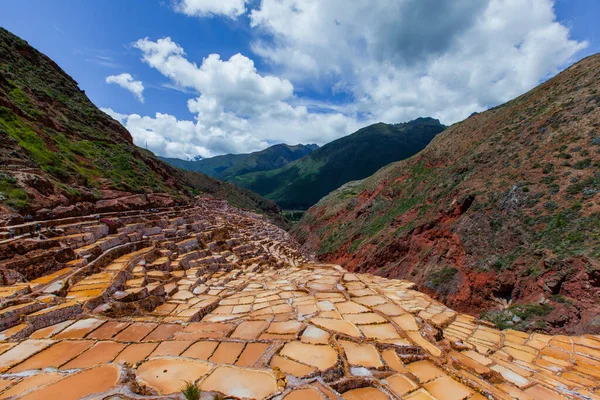 stock image salt quarries of Maras, Cusco Peru