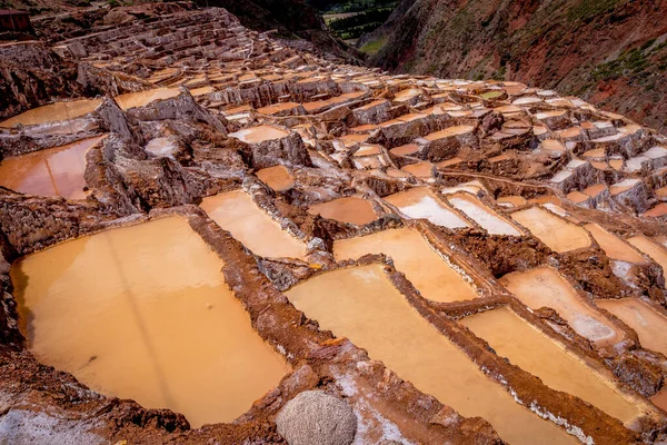 Salt Mines Maras Located Sacred Valley Incas Cusco — Stock Photo, Image