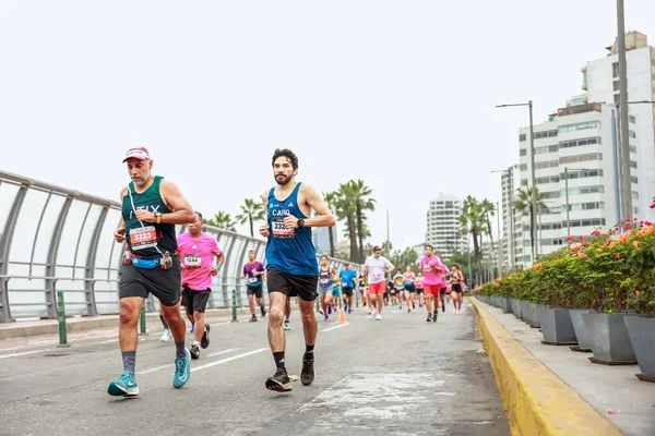Lima Perú Mayo 2023 Atletas Compiten Maratón Lima 42K 2023 —  Fotos de Stock