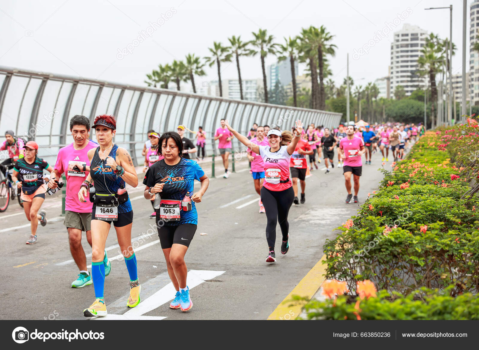 Lima Peru May 2023 Athletes Compete Lima Marathon 42K 2023 Stock