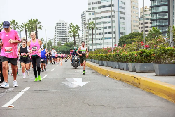 Lima Perú Mayo 2023 Atletas Compiten Maratón Lima 42K 2023 —  Fotos de Stock