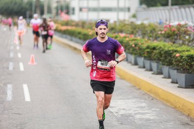 Lima, Peru - 21 Mayıs 2023: Lima Maratonu 42K 2023